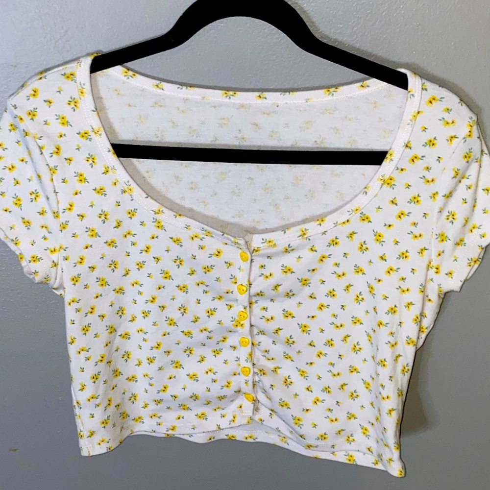 Cropped Floral tee